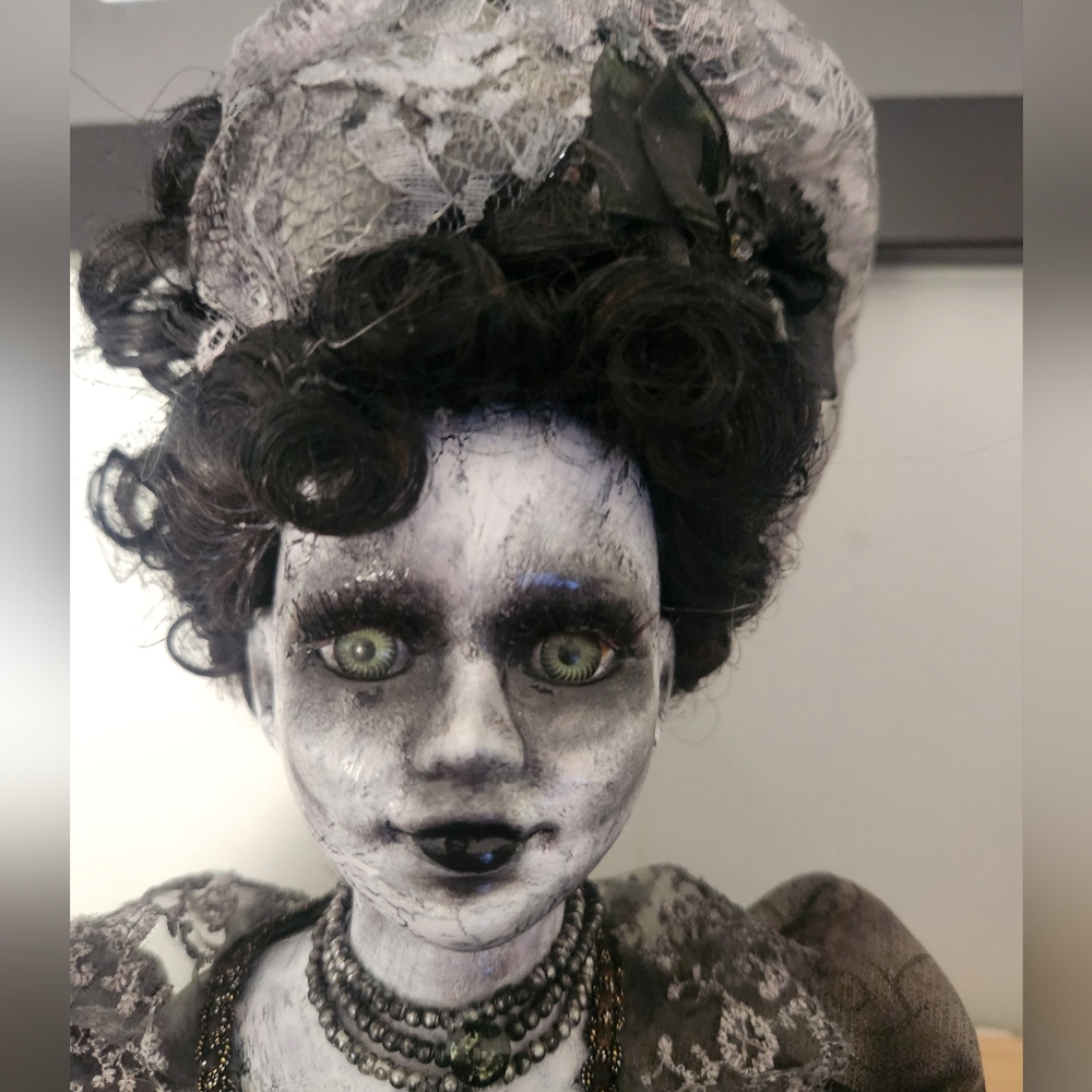Creepy gory spooky doll